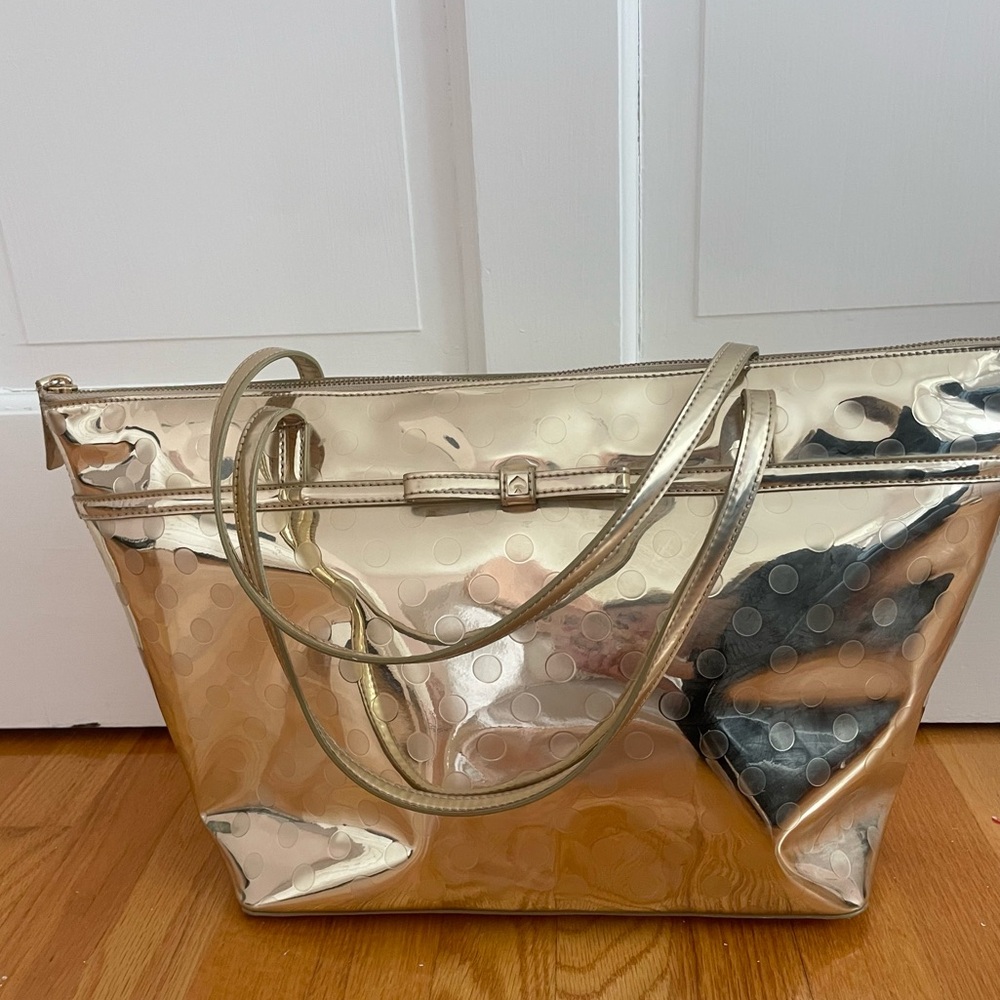 Kate Spade: gold tote bag